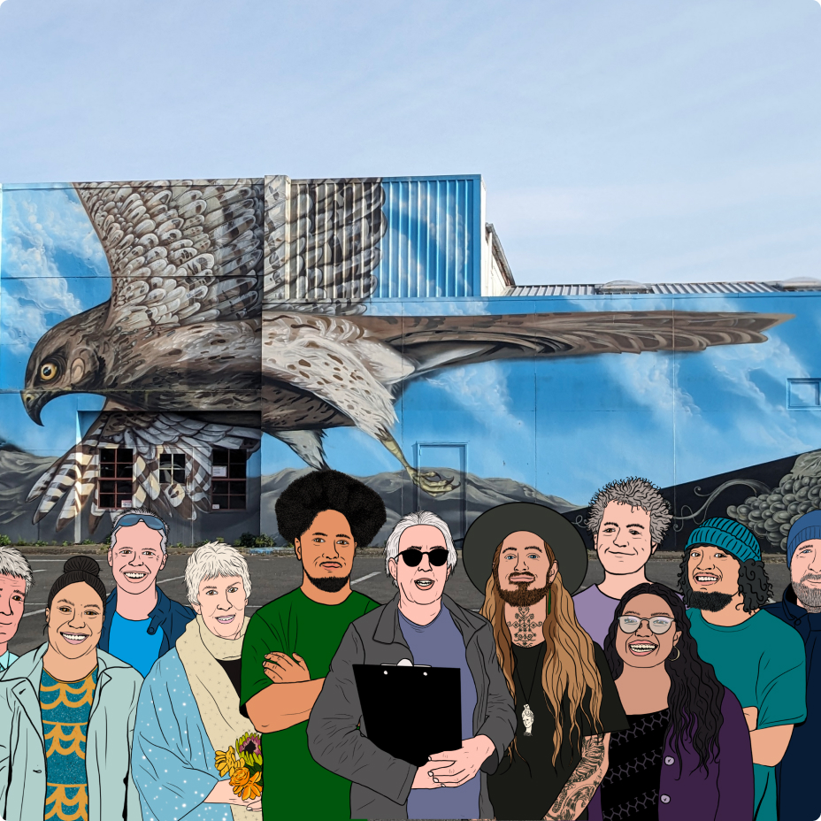 walking with artists graphic